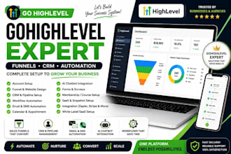 be your go highlevel expert for funnel automation website