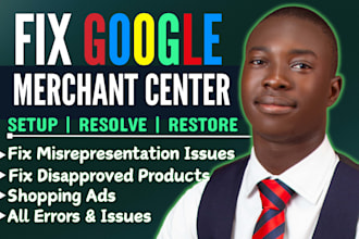 fix google merchant center suspension, misrepresentation, gtin and shopping ads