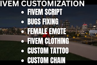 do custom chain female emote fivem peds fivem server custom tattoo grills