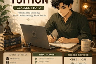 provide personalized 1 on 1 online tuitions for students up to class 10
