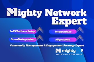setup mighty networks community, membership site, and online course platform