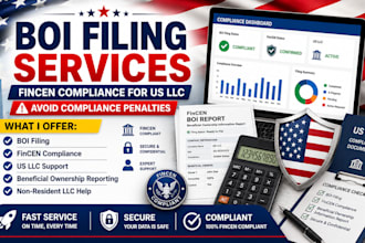 boi filing, llc filing, us llc compliance, fincen compliance