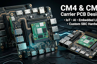 develop cm4 cm5 carrier pcb for iot, ai, embedded linux and sbc systems