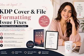 fix rejected KDP cover and KDP formatting issues