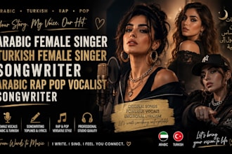 arabic female singer turkish female singer songwriter arabic pop rap vocalist