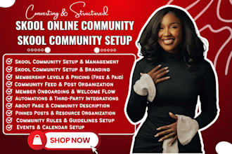 skool community setup skool community setup skool online community skool manager