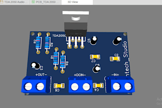do pcb design layout and gerber file using kicad or easyeda