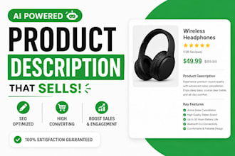write SEO product descriptions for your store