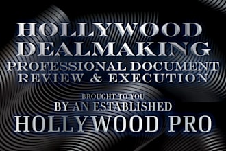 provide professional contract and negotiation services for hollywood dealmaking
