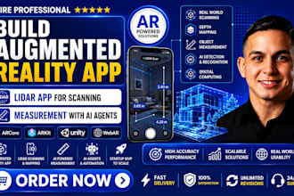 build augmented reality app, lidar app for scanning, measurement with ai agents