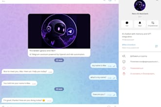 build a smart telegram ai assistant with gpt memory