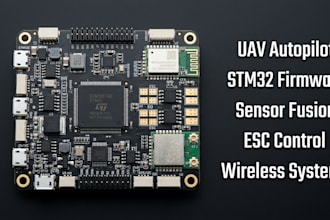 build uav autopilot systems firmware,stm32, sensor fusion, esc control, wireless