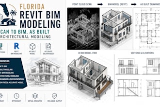 design florida revit bim modeling scan to bim, as built architectural modeling