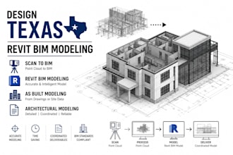 design texas revit bim modeling scan to bim, as built architectural modeling