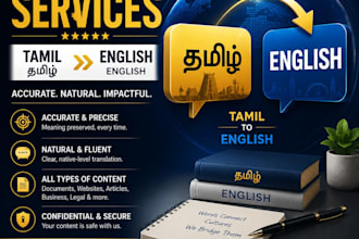 do professional tamil to english translation