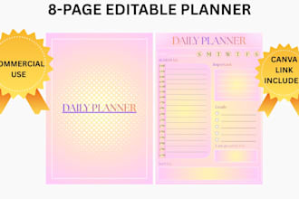 design an aesthetic canva digital p