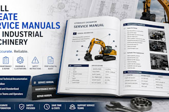 create service manuals for industrial machinery