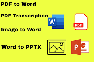 do pdf word pptx and other files convert