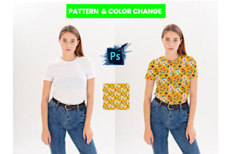 do pattern change, replacement, color change and correction