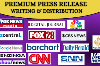 publish film press release pr distribution to media outlets and online magazine