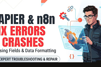 fix zapier errors formatting data missing fields and automation crashes