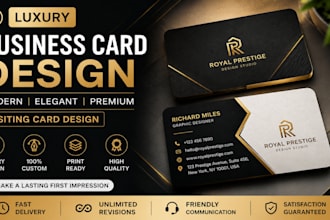 design luxury business card and modern visiting card