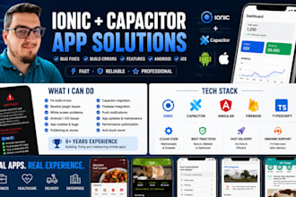 fix ionic capacitor android and ios build errors