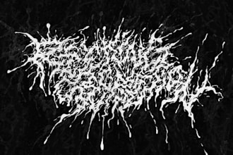 design technical death metal band logo