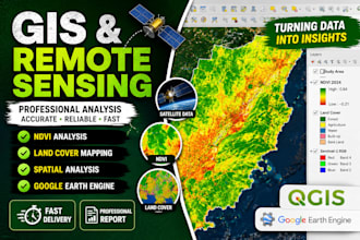 perform gis and remote sensing analysis using qgis and gee