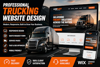 design trucking website logistics dispatch freight broker website