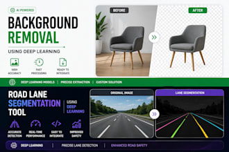 create a background removal or road lane segmentation tool using deep learning