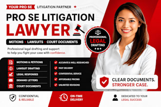 draft pro se litigation motions lawsuits and court documents