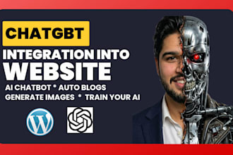 integrate chatgpt or openai API into your website or app