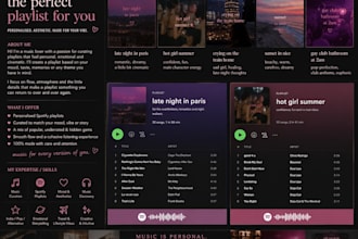 create a personalised playlist that matches your exact vibe