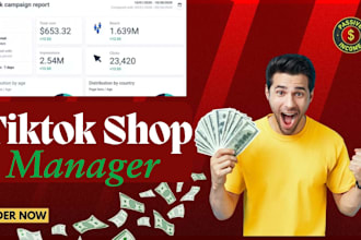 be your tiktot shop virtual assistance and tiktok shop manager