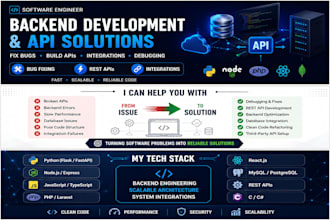build, debug, fix apis, and backend systems