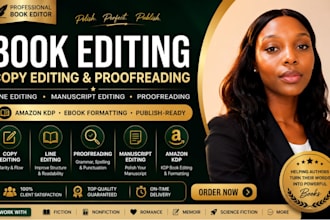 polish copy edit and proofread ebook amazon kdp book editing and formatting