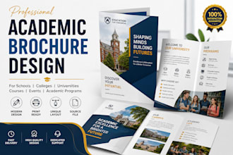 design a professional academic brochure for schools and colleges