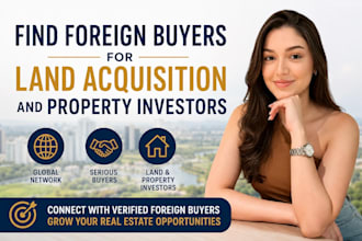 find foreign buyers for land acquisition and property investors worldwide