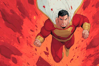 create action packed superhero comic illustrations