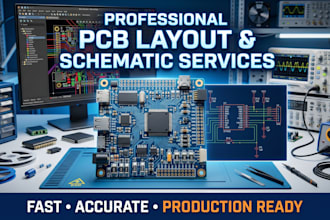 create professional pcb layouts and schematic designs