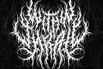 create sharp and aggressive metal logo