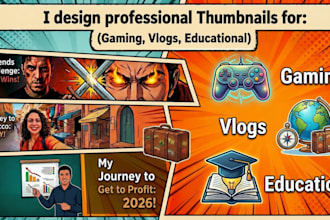 design proffessional logo and eye catching thumbnail