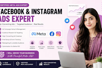 create and manage high covnerting meta facebook instagram ads to grow business