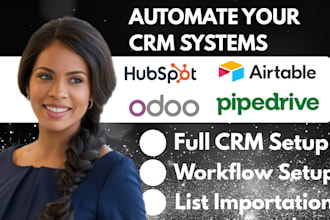 automate migrate setup hubspot pipedrive monday crm odoo crm espo crm clickup