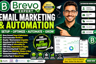 setup brevo email marketing automation and ecommerce flows