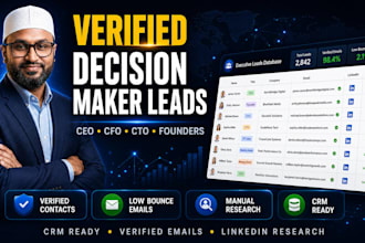 provide decision maker verified leads