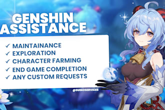 help you in genshin impact quests, exploration, dailies, etc