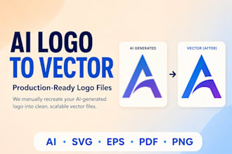 convert your ai generated logo into production ready vector files