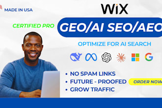 do wix GEO, aeo and technical ai SEO optimization for chatgpt and google